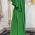 Green islamic evening partywear kaftan