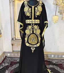 Black moroccan wedding partywear kaftan