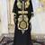 Black moroccan wedding partywear kaftan