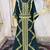 Bottle green moroccan kaftan