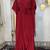 Maroon georgette wedding party gown