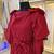 Maroon georgette wedding party gown
