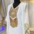 White designer islamic wedding caftan