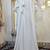 White designer modest kaftan dress