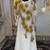 White and gold luxury dubai style muslim caftan