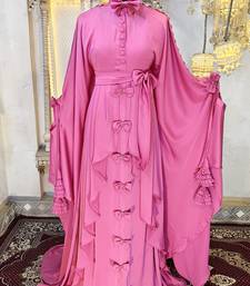 Light pink moroccan kaftan dress