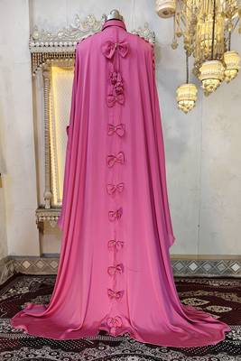 Light pink moroccan kaftan dress 5