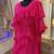 Pink dubai luxury maxi gown evening partywear kaftan
