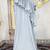 Grey modest islamic wedding partywear kaftan