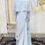 Grey designer modest kaftan