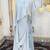 Grey designer abaya gown muslim maxi dress