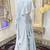 Grey designer abaya gown muslim maxi dress