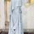 Grey designer abaya gown muslim maxi dress