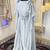 Grey designer luxury dubai style kaftan