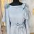 Grey designer luxury dubai style kaftan