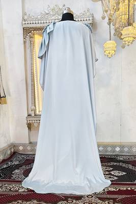 Grey designer luxury dubai style kaftan 5