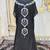 Black designer moroccan kaftan wedding dress