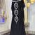 Black designer moroccan kaftan wedding dress