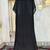Black designer moroccan kaftan wedding dress