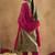 Women Bandhani Printed Regular Thread Work Pure Cotton Kurta with Trousers & With Dupatta