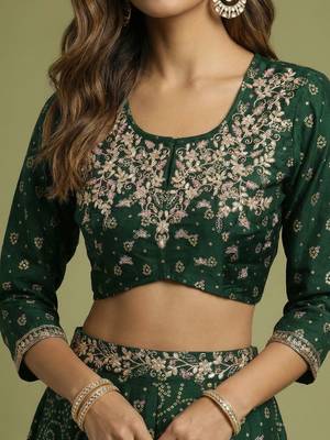 Embellished Ready to Wear Lehenga & Blouse With Dupatta 4