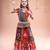 Red color embroidered work rayon navratri kids-lehenga-choli