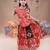 Black color embroidered work rayon navratri kids-lehenga-choli