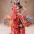 Black color embroidered work rayon navratri kids-lehenga-choli