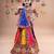 Multicolor color embroidered work rayon navratri kids-lehenga-choli