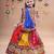 Multicolor color embroidered work rayon navratri kids-lehenga-choli