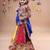 Multicolor color embroidered work rayon navratri kids-lehenga-choli