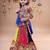 Multicolor color embroidered work rayon navratri kids-lehenga-choli