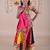 Multicolor color embroidered work rayon navratri kids-lehenga-choli