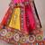 Multicolor color embroidered work rayon navratri kids-lehenga-choli