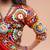Multicolor color embroidered work rayon navratri kids-lehenga-choli