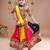 Multicolor color embroidered work rayon navratri kids-lehenga-choli
