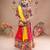Multicolor color embroidered work rayon navratri kids-lehenga-choli