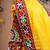 Multicolor color embroidered work rayon navratri kids-lehenga-choli
