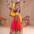 Multicolor color embroidered work rayon navratri kids-lehenga-choli