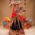 Multicolor color embroidered work rayon navratri kids-lehenga-choli