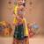 Multicolor color embroidered work rayon navratri kids-lehenga-choli