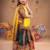 Multicolor color embroidered work rayon navratri kids-lehenga-choli