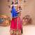 Multicolor color embroidered work rayon navratri kids-lehenga-choli
