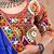 Multicolor color embroidered work rayon navratri kids-lehenga-choli