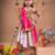 Multicolor color embroidered work rayon navratri kids-lehenga-choli