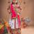 Multicolor color embroidered work rayon navratri kids-lehenga-choli