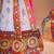 Multicolor color embroidered work rayon navratri kids-lehenga-choli