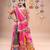 Multicolor color embroidered work rayon navratri kids-lehenga-choli
