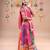 Multicolor color embroidered work rayon navratri kids-lehenga-choli