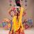 Multicolor color embroidered work rayon navratri kids-lehenga-choli